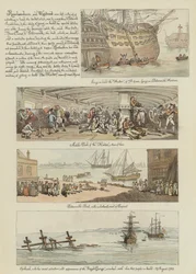 Rowlandsons Tour in einer Postkutsche, 1782